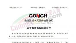 海螺水泥公告：王誠不再擔(dān)任公司法定代表人！