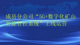 天津礦山成縣分公司“5G+數(shù)字化礦山智能管控系統(tǒng)”上線(xiàn)運(yùn)營(yíng)
