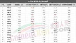 重磅！水泥上市公司TOP10發布！